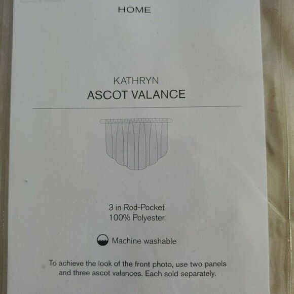 Liz Claiborne Ascot Valance curtain  Gold Jewels - Picture 4 of 5